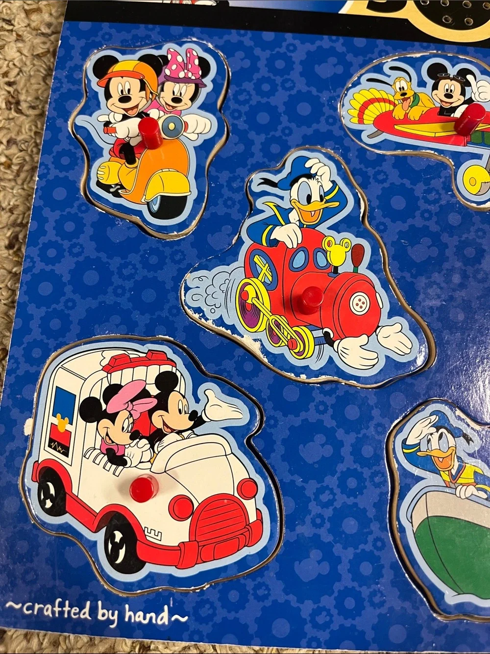 Melissa & Doug Blue Disney Vehicles Sound Puzzle